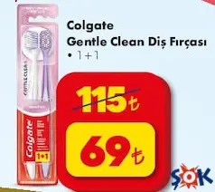 COLGATE GENTLE CLEAN DİŞ FIRÇASI 1+1